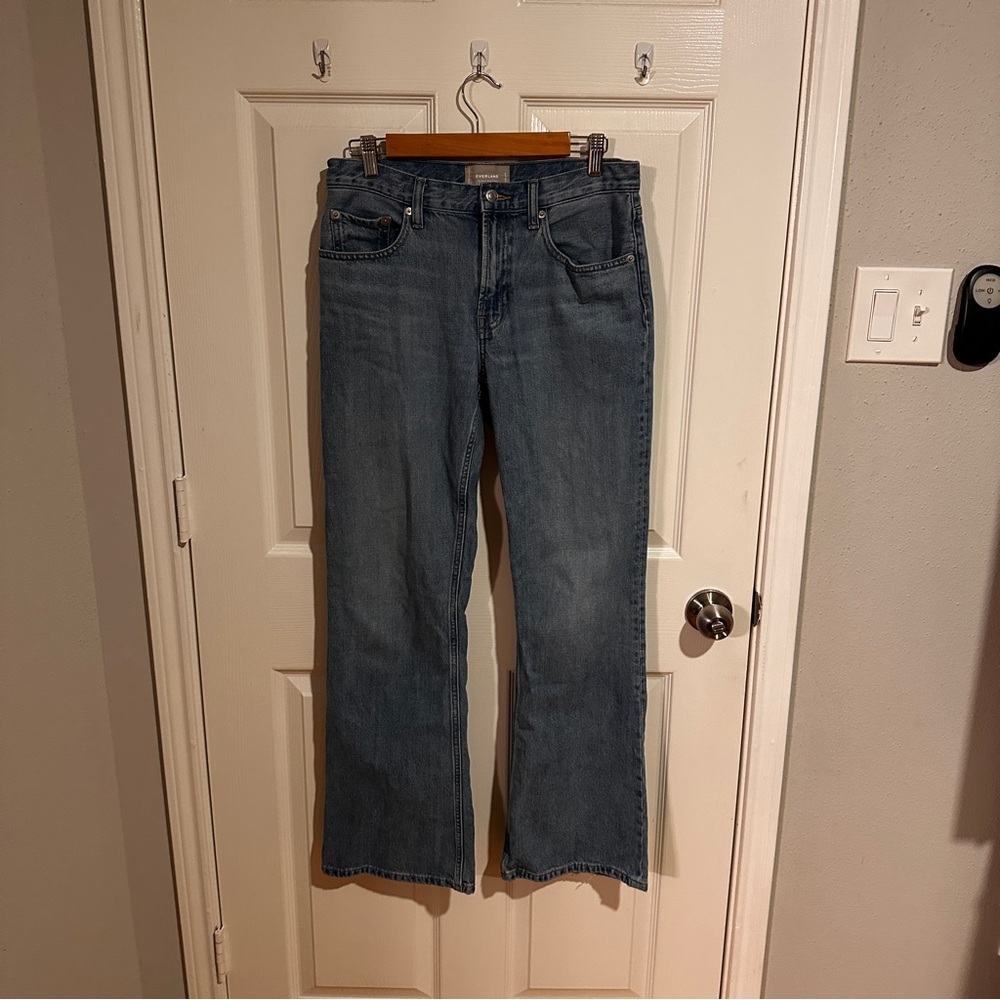 light wash everlane bootcut jeans
